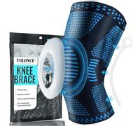 Tutore Ginocchio per Uomo e Donna, Ginocchiera Sportiva, Ginocchiera Elastica, Con Stabilizzatori Laterali e Patella Gel Pad, Compressione Tutore per il Ginocchio per Corsa e Lesioni al Menisco(M)