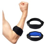 tutore gomito 2 pezzi Tutore epicondilite gomito Per tennista e golfista tutore fascia gomito palestra Con comodo cuscinetto di compressione in EVA Per alleviare il dolore del gomito del tennista.