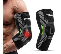 Tutore Gomito Epicondilite, Gomitiera Per Epicondilite Donna, Gomitiere Palestra, Gomitiera Per Tendinite Per Uomo E Donne, Tutore Sportivo Con Elastiche Gomitiere, Per Golf, Tennis (Nero, L)