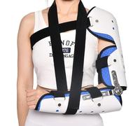 Tutore Immobilizzatore per Gomito Braccio Lungo Rimovibile Ortesi Morbida per Avambraccio Gesso Stabilizzatore per Gomito Fisso Prevenire Un'eccessiva Flessione Notturna, B Left