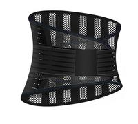 Tutore Lombare in Rete Traspirante per Alleviare Il Dolore Lombare Uomo Donna Cintura di Supporto Lombare Estiva Corsetto Regolabile per La Vita Ideale per Lavoro Esercizio Fisico(Black,XL)