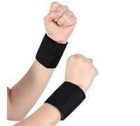 Tutore Magnetico Autoriscaldante per il Supporto del Polso, 1 Paio di Protezioni per Massaggi Magnetici in Tormalina, Fascia Protettiva Regolabile per Uomini e Donne