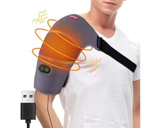 Tutore Massaggiatore Spalle Elettrico Riscaldato con Vibrazione Terapia Sollievo