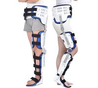 Tutore Ortopedico Regolabile Per Anca, Ginocchio, Caviglia E Piede, Con Stivali Da Passeggio Per Attrezzatura Di Riabilitazione Per Frattura Dell'Anca, Tutore Ortopedico Per Ginocchio,Left-M
