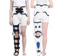 Tutore Per Anca, Ginocchio, Caviglia,Piede,Ortesi, Supporto Regolabile Per Ginocchio, Immobilizzatore Per Frattura Dell'Anca, Attrezzatura Per Riabilitazione, Tutore Fisso, Per Donne E Uomini,Right-L