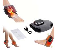 Tutore per caviglia riscaldato per alleviare il dolore da artrite, cuscinetto riscaldante USB per caviglia con 3 impostazioni di calore, massaggio ai piedi, massaggiatore per piedi riscaldato senza