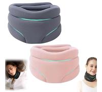 Tutore per collo Cervicorrect, Tutore per collo antirussamento, Tutore per collo per dormire, Tutore per collo Cervicorretto, Tutore di supporto regolabile per alleviare la pressione (Pink+Grey 2pc)