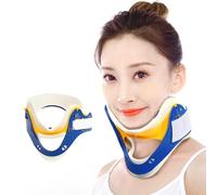 Tutore per il collo, correttore per torcicollo regolabile, tenuta e altezza regolabile in 4 livelli, design con ampia apertura e fissaggio circostante per trazione, torcicollo, colpo di frusta