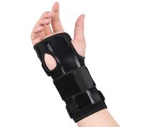 Tutore Per Il Polso Stecca da Polso Stabilizzatore del Braccio Compressione del Braccio Regolabile Supporto Per La Mano con Stecche in Metallo Mano Destra Per Tendinite MouseLesioni alla Mano