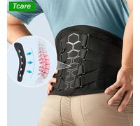 Tutore per la schiena per il mal di schiena, sciatica, ernia del disco, scoliosi, cintura di sostegno per la schiena con imbottitura morbida, supporto lombare leggero