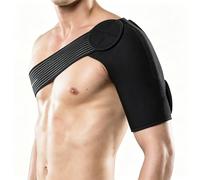 Tutore per la spalla regolabile, traspirante, per uomo e donna, a compressione, per sinistra e destra, per sport, uso quotidiano, protezione per rotore, colore nero
