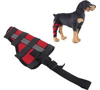 Tutore per le Zampe Posteriori del Cane, Supporto Stabile per la Gamba Posteriore del Cane Ginocchiere per Animali Domestici Ferite Prevenire il Soffocamento Involucro del Tutore Supporto Flessibile P