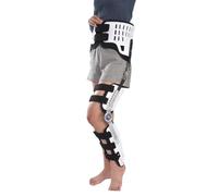 Tutore per Ortesi del Piede della Caviglia del Ginocchio,Ginocchiera Pieghevole,Tutore for Gamba Fissa,Tutori per Ortesi Regolabili per Coscia Ginocchio Caviglia e(Size:Left,Color:Ankleless + Waist)
