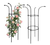Tutore per piante da giardino, decorativo, verticale, resistente alla | Traliccio con fermo a fiore e fungo per rampicanti, rose, clematidi, pitahaya, cetrioli, ortensie, gelsomini e popoli