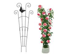 Tutore per piante in vaso, in metallo come accessorio per scena | Supporto metallico da giardinaggio per pomodori, peperoni, orchidee, edera e fiori in balcone, giardino e serra