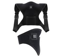 Tutore per spalla riscaldato: fascia termica per il collo, cuscinetto riscaldante regolabile, per il comfort di recupero, dispositivo di supporto indossabile per la cura dei muscoli | Adulti Anz