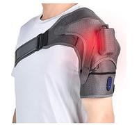 Tutore per Spalle Regolabile, Massaggio Fascia Spalla Riscaldante, Supporto per Spalla con 3 Tipi di Temperatura e Vibrazione, Cuffia Dei Rotatori per Terapia Del Calore, Alleviare Il Dolore Ai Muscol