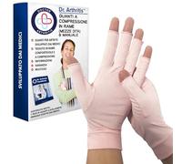 Tutore Polso con Filato di Rame Ideato da Medici - Polsiera per Tunnel Carpale, Intorpidimento, Gonfiore e Infiammazioni - Pratica Polsiera Ortopedica a Compressione (Rosa, 1 Paio, Taglia 2XL)