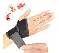 Tutore regolabile per il polso, perfetto per donne e uomini, fascia di supporto per tunnel carpale, adatto per entrambe le mani destra e sinistra Braccialetto OK Cloth Premium (grigio),Braccialetto OK