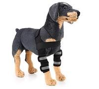 Tutore Riflettente per Spalla per Cani Tutore per Gamba Anteriore Protezione per Gomito Canino Avvolgimento articolare Extra di Supporto Artrite Perdita di Stabilità,Red,S