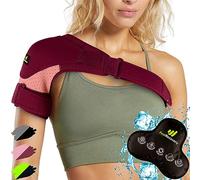 Tutore Spalla Uomo e Donna con Borsa Ghiaccio Gel Caldo/Freddo - Supporto Cuffia dei Rotatori per Dolore, Lussazione, Tendinite - Fascia Compressione Neoprene Spalla per Braccio Destro e Sinistro