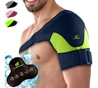 Tutore Spalla Uomo e Donna con Borsa Ghiaccio Gel Caldo/Freddo - Supporto Cuffia dei Rotatori per Dolore, Lussazione, Tendinite - Fascia Compressione Neoprene Spalla per Braccio Destro e Sinistro