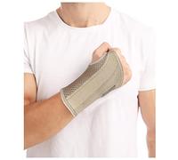 Tutore Tunnel Carpale Sinistro Notturno Polsiera Tunnel Carpale da Lavoro Traspirante Tutore Polso Tunnel Carpale Supporti per Mano e Polso Elastica Fascia per Polso Tendinite,Artrite,Beige-L/XL