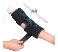 Tutore Tunnel Cubitale Sindrome,Tutore Gomito Nervo Ulnare,Stecca Immobilizzatore Gomito per Notte Dormendo e Giorno Lavorando,4 Angoli Regolabili,per Donne & Uomini,Braccio Destro & Sinistro-L