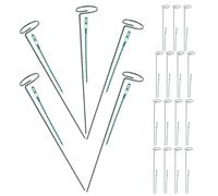 Tutori da Giardino con Anelli Regolabili e Rotanti, Ferro Plastica Verde | Piante Rampicanti e Orticole, Installazione Semplice, Migliora Aria e Luce, Limita Rotture del Fusto