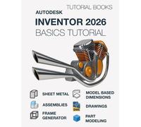Tutorial Books Autodesk Inventor 2026 Bacis Tutorial (Tascabile)
