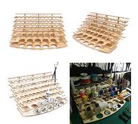 Tutoy 60 pentole in Legno Acrilico Colore Vernici Bottiglia Vernice Shelf Storage Rack Supporto Desk Organizer