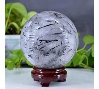 Tutta la tormalina Nera Naturale Energia a Sfera di Cristallo a Sfera Energy Stone Pieto Decorazione per la casa Decorazione per la casa (10-11 cm)