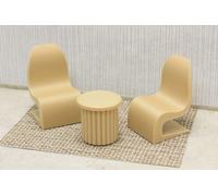 Tutte Curve Sedia Set - Casa di Bambole Miniatura 1:12 Furniture - 3D Pr