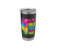 Tutte le belle ragazze camminano come questo gioco di softball Bicchiere termico in acciaio inox doppia parete