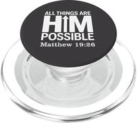 Tutte le cose sono LuiPossibile Matteo 19:26 PopSockets PopGrip per MagSafe