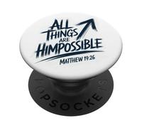 Tutte le cose sono possibili Matteo 19:26 PopSockets PopGrip Adesivo
