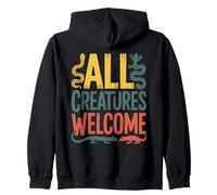 Tutte Le Creature Accolgono con Favore La Frase Colorata E Felpa con Cappuccio