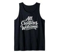 Tutte Le Creature Accolgono La Tipografia di Frasi Colorate Canotta