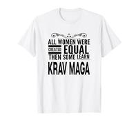 Tutte Le Donne IMPARANO Krav Maga Regali in Stile autodifesa Maglietta