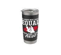 Tutte le donne sono state create arti marziali Samurai Fighter Aikido Bicchiere termico in acciaio inox doppia parete