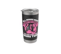 Tutte le donne sono state create Equal Fighter Combat Love Muay Thai Bicchiere termico in acciaio inox doppia parete