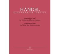 Tutte le opere - arrangiamento per violino - Basso Continuo [Note musicali/holzweißig] Compositore: händel Georg Friedrich