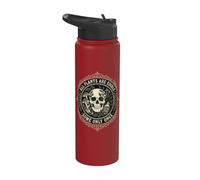 Tutte le piante commestibili alcune solo una volta teschio funghi foraggiamento umorismo Stainless Steel Insulated Water Bottle