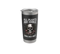 Tutte le piante sono commestibili alcune solo una volta botanica dei funghi del cranio Bicchiere termico in acciaio inox doppia parete