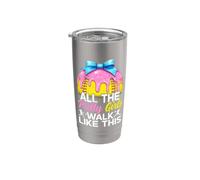 Tutte le ragazze carine camminano come questo gioco di softball Ragazza giovanile Bicchiere termico in acciaio inox doppia parete