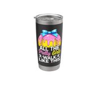 Tutte le ragazze carine camminano come questo gioco di softball Ragazza giovanile Bicchiere termico in acciaio inox doppia parete