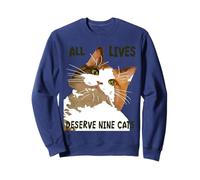 Tutte le vite Derserve Nine Cats Calico Cat Art Felpa