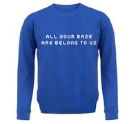 Tutte Le Vostre Basi Appartengono A Noi - Felpa Bambini - Gioco Retro Divertente