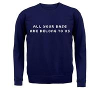 Tutte Le Vostre Basi Appartengono A Noi - Felpa Bambini - Gioco Retro Divertente