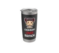 Tutti amano il ramen divertente giapponese tagliatelle cibo ragazza Bicchiere termico in acciaio inox doppia parete